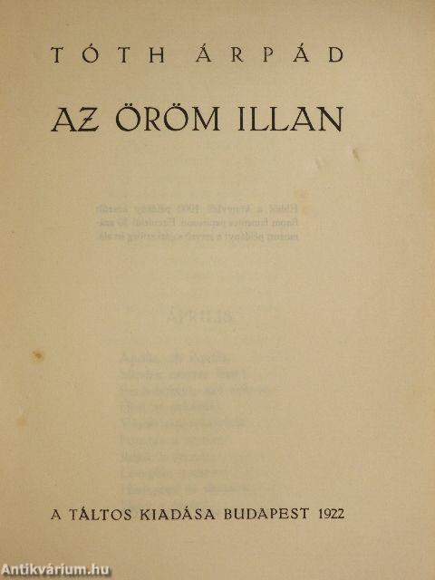 Az öröm illan