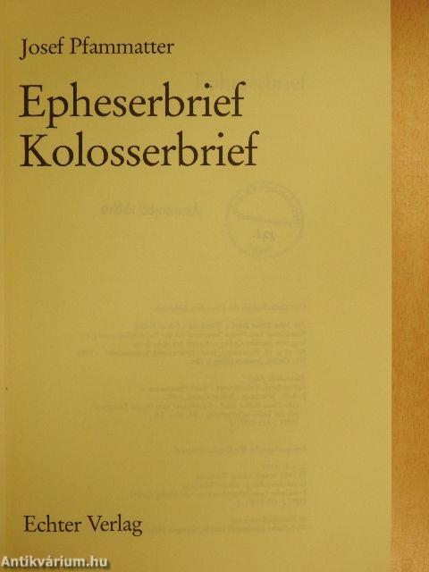 Epheserbrief/Kolosserbrief