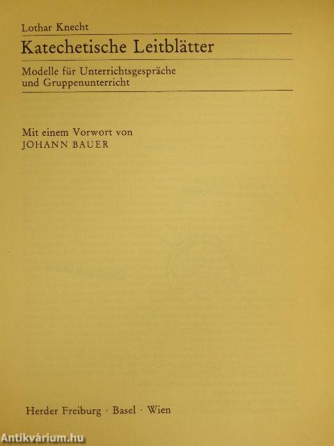 Katechetische Leitblätter