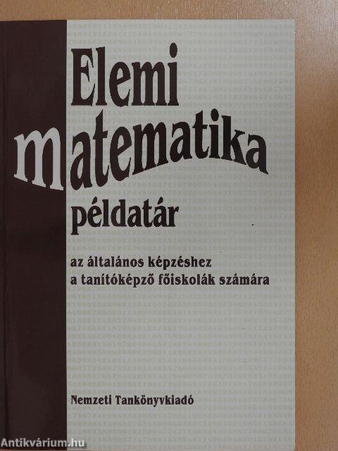 Elemi matematika példatár