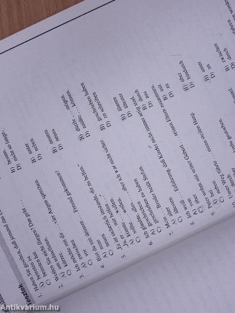 Komplett feladatsorok a német középfokú írásbeli nyelvvizsgára