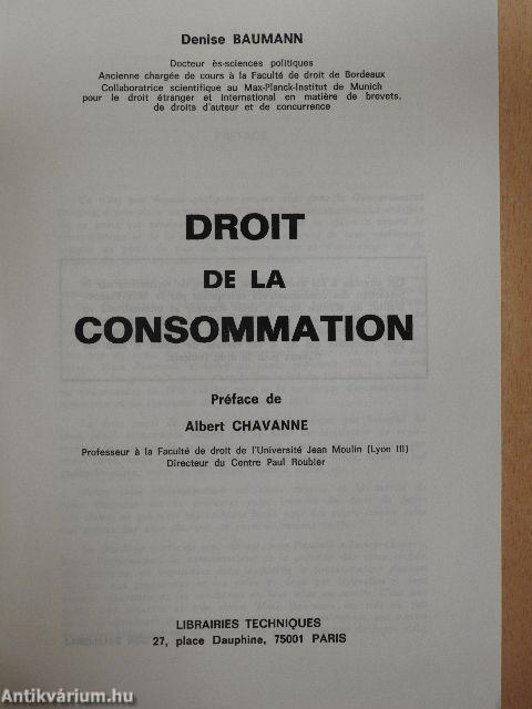 Droit de la Consommation