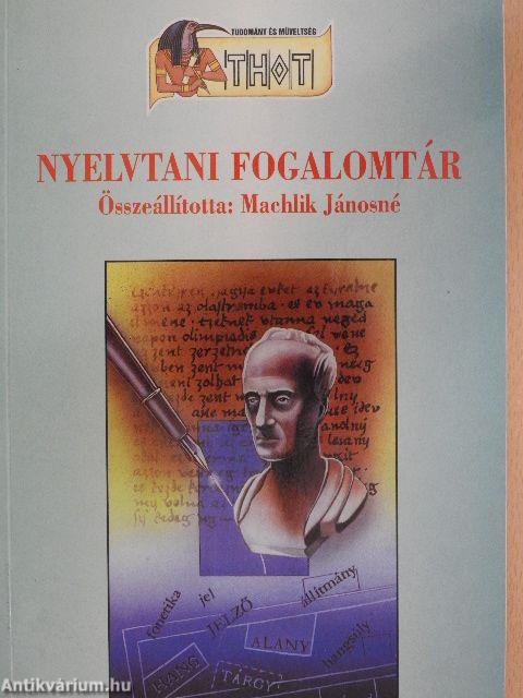 Nyelvtani fogalomtár