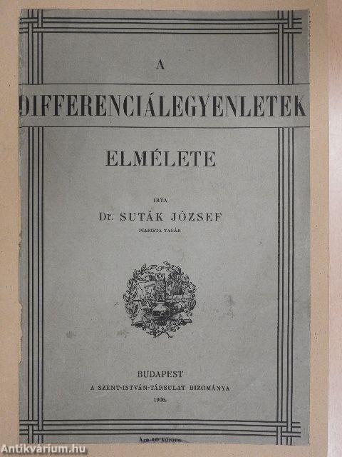 A differenciálegyenletek elmélete