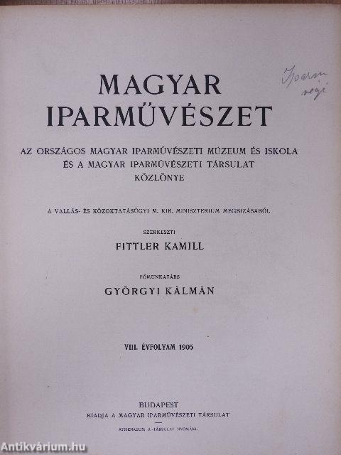 Magyar Iparművészet 1905. január-december