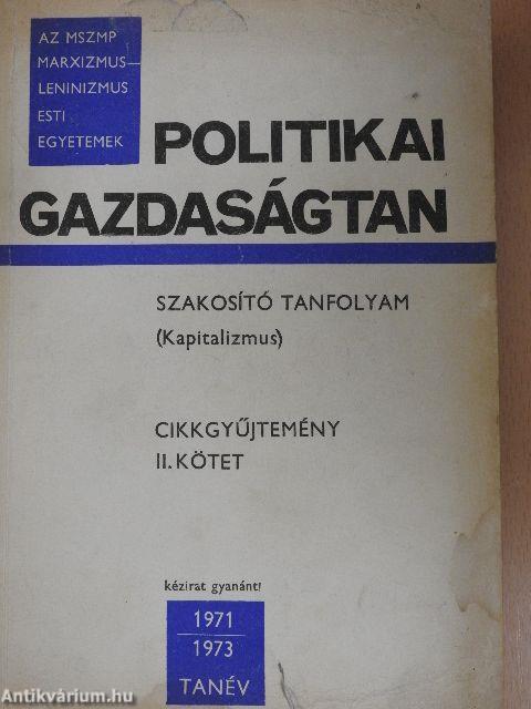 Politikai gazdaságtan II.