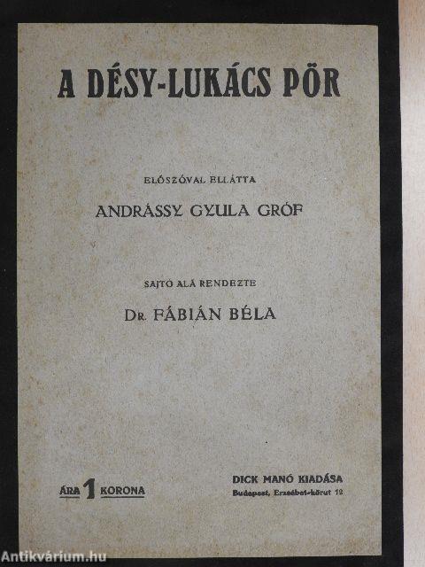 A Désy-Lukács pör