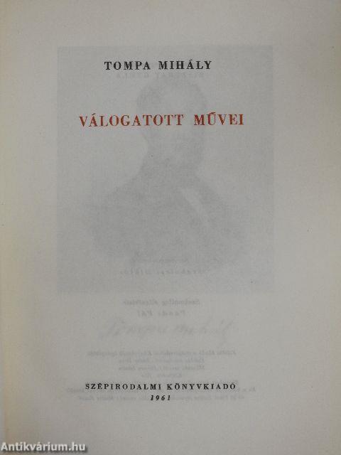 Tompa Mihály válogatott művei