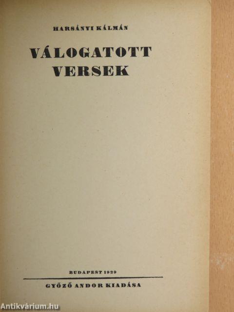 Válogatott versek