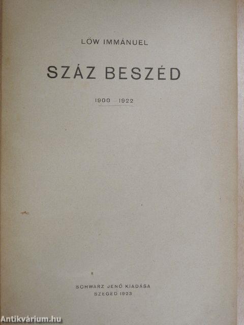 Száz beszéd