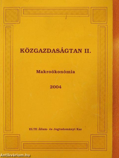 Közgazdaságtan II.