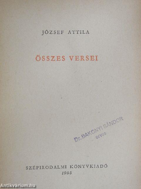 József Attila összes versei