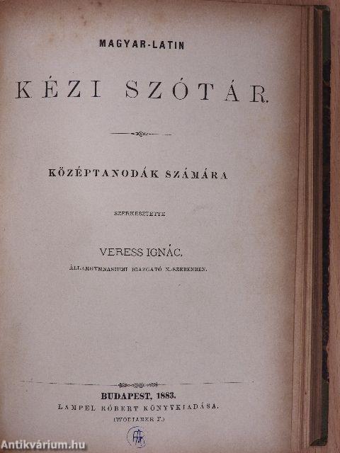 Latin-magyar és magyar-latin kézi szótár I-II.