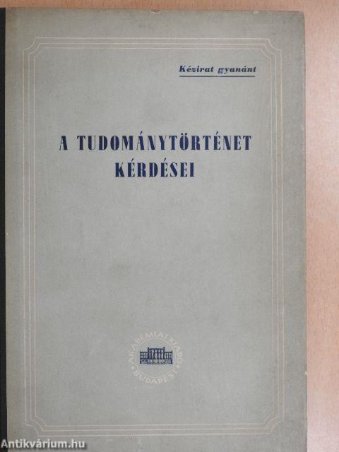 A tudománytörténet kérdései