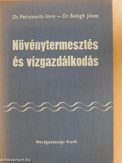 Növénytermesztés és vízgazdálkodás