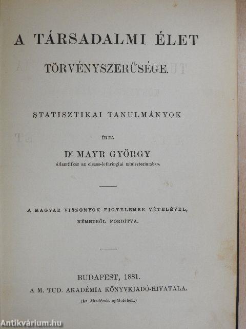 A társadalmi élet törvényszerűsége