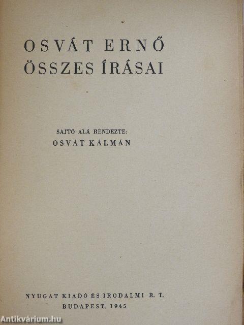 Osvát Ernő összes írásai