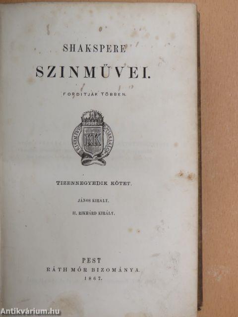 Shakspere szinművei XIV-XVI.