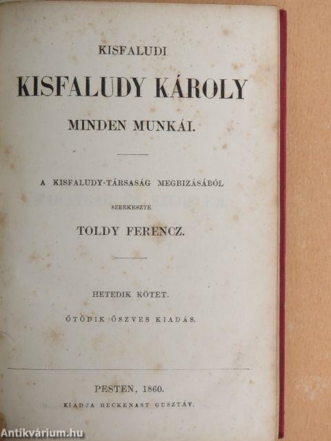 Kisfaludi Kisfaludy Károly minden munkái VII-VIII. (töredék)