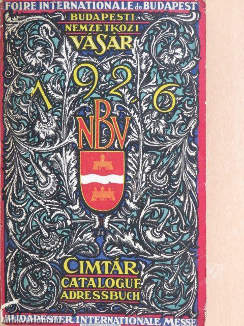 Vásárcimtár 1926.