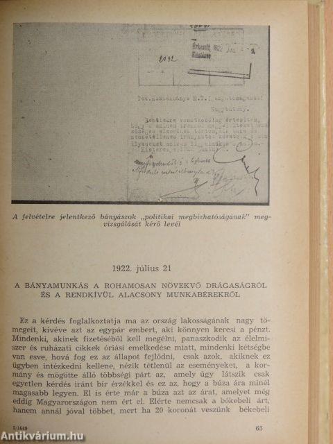 A bányászok élete a Horthy-rendszerben