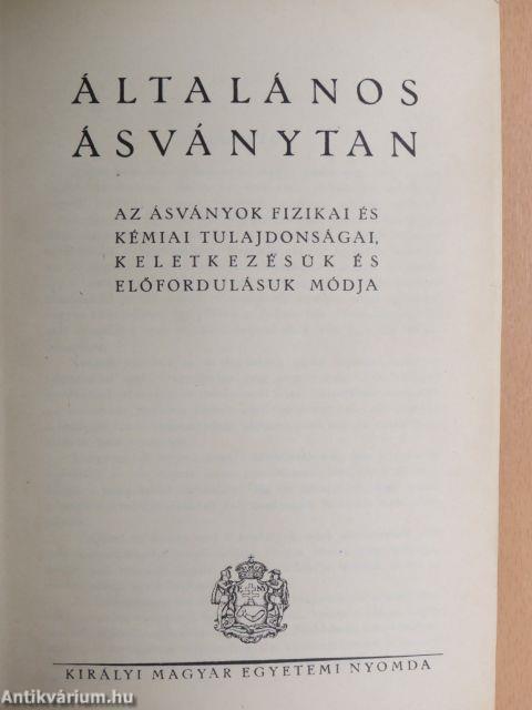 Ásványtan I-II.