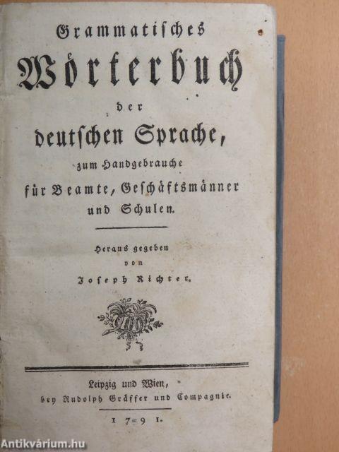 Grammatisches Wörterbuch der deutschen Sprache (gótbetűs)