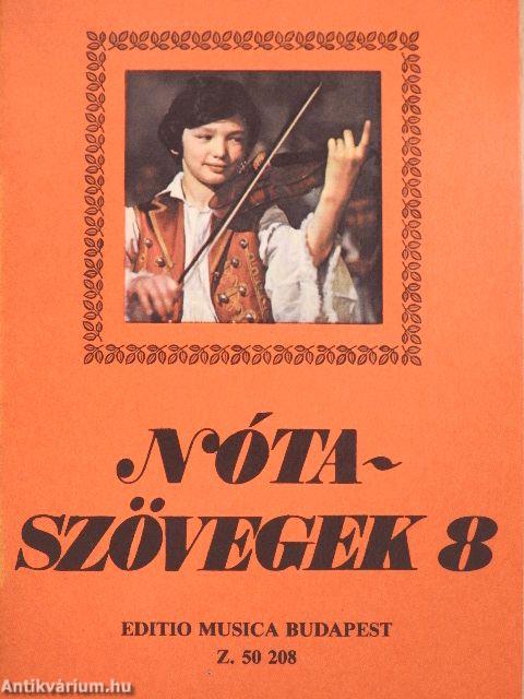Nótaszövegek 8.