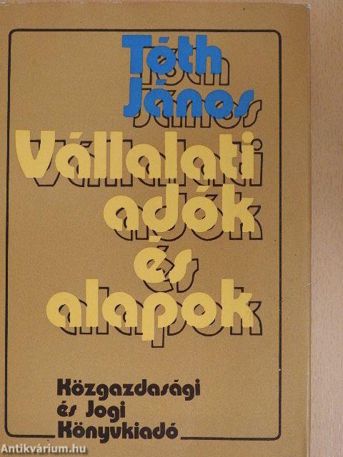 Vállalati adók és alapok