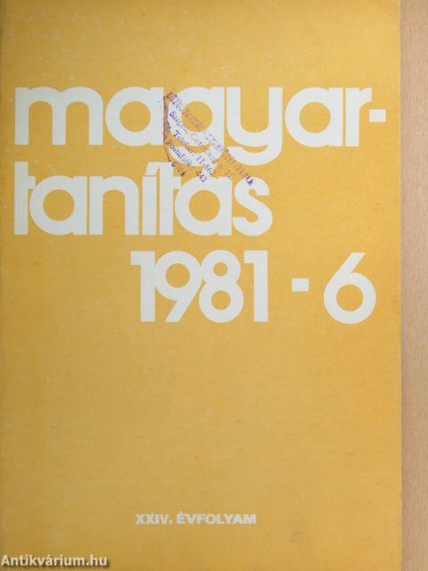 Magyartanítás 1981/6.