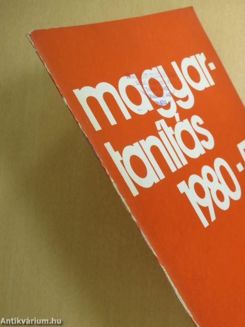 Magyartanítás 1980/5.