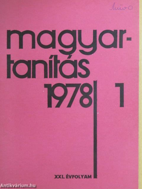 Magyartanítás 1978/1.