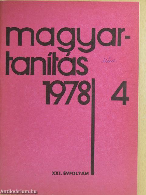 Magyartanítás 1978/4.