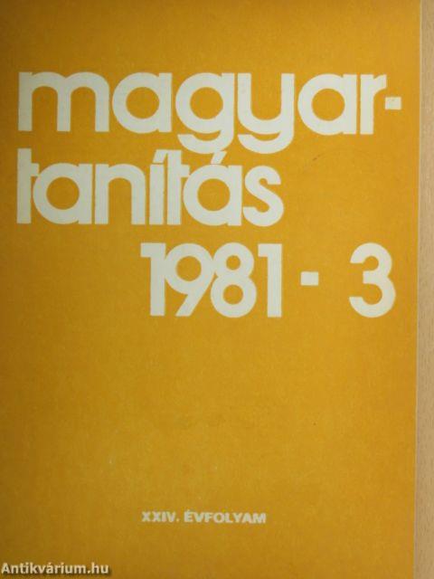 Magyartanítás 1981/3.