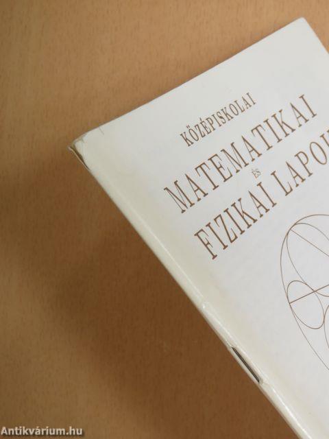 Középiskolai Matematikai és Fizikai lapok 1998. január-december