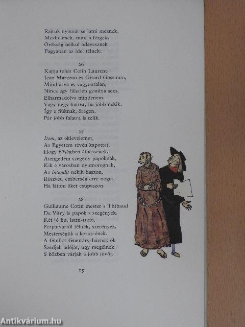 Francois Villon összes versei