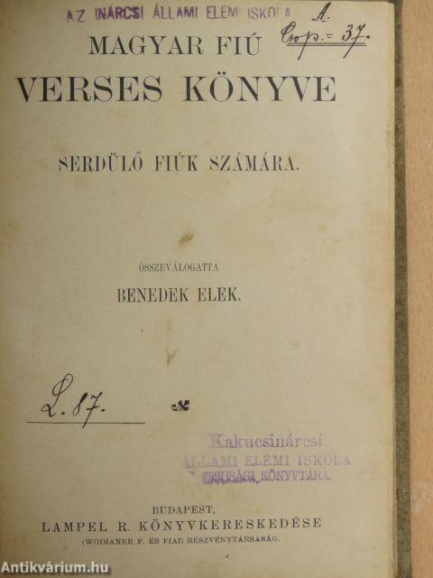 Magyar fiú verses könyve