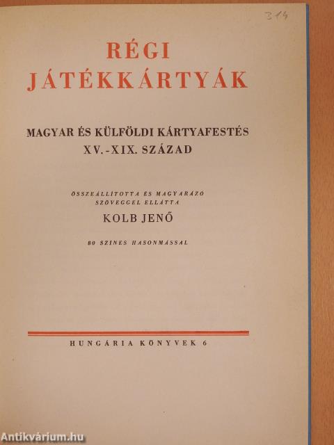 Régi játékkártyák