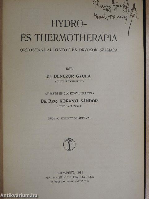 Hydro- és thermotherapia