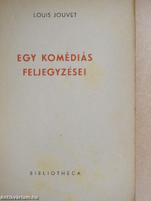 Egy komédiás feljegyzései