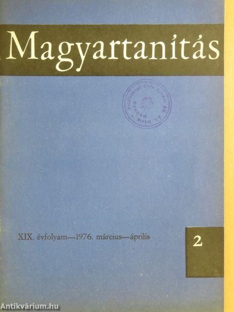 Magyartanítás 1976. március-április