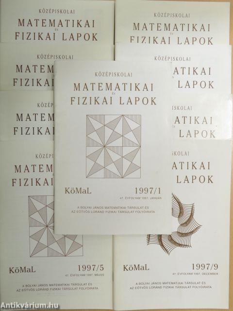 Középiskolai Matematikai és Fizikai lapok 1997. január-december