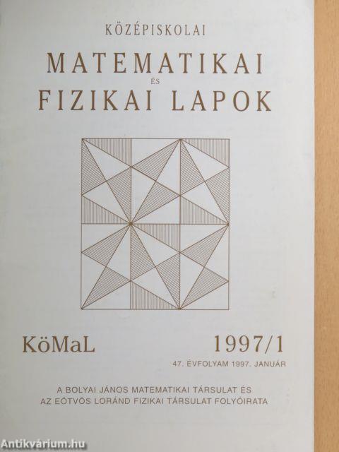 Középiskolai Matematikai és Fizikai lapok 1997. január-december