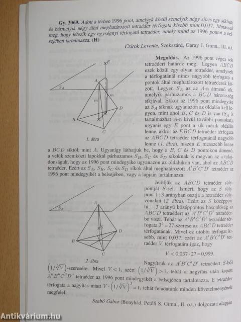 Középiskolai Matematikai és Fizikai lapok 1997. január-december