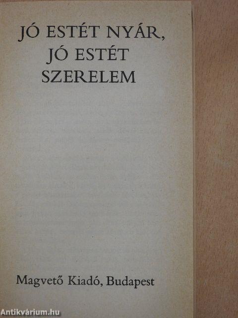 Jó estét nyár, jó estét szerelem