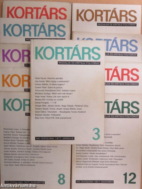 Kortárs 1977. (nem teljes évfolyam)