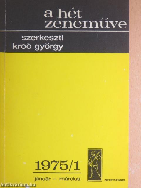 A hét zeneműve 1975/1-4.