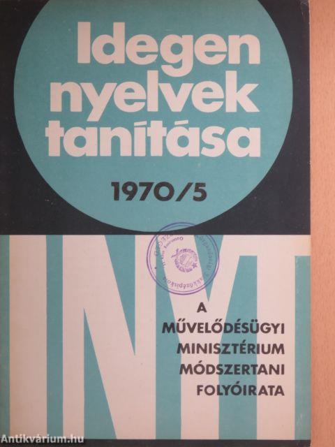 Idegen nyelvek tanítása 1970/5.