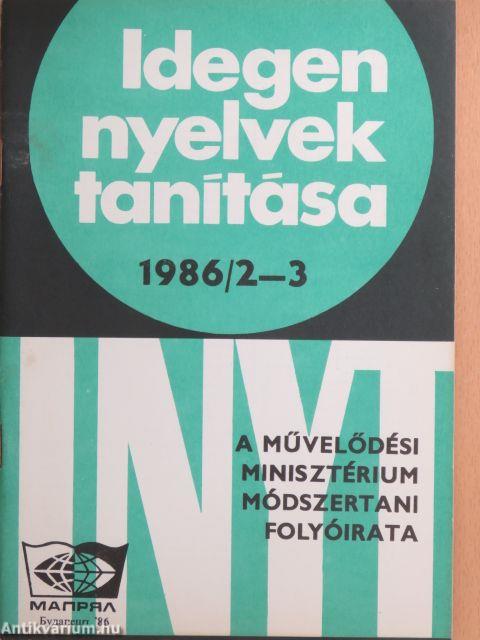 Idegen nyelvek tanítása 1986/2-3.