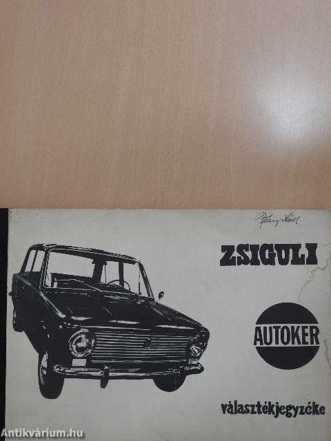 Zsiguli választékjegyzéke